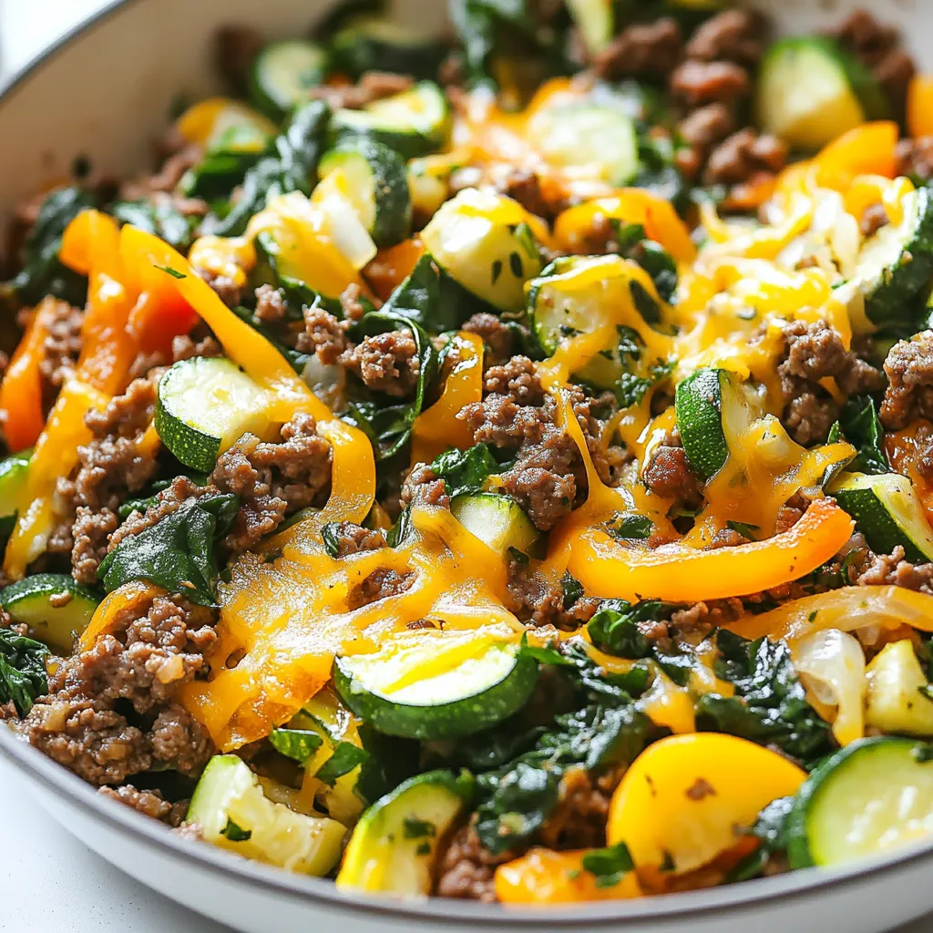 Schnelle Keto Rinderhackpfanne für Leckeres Essen