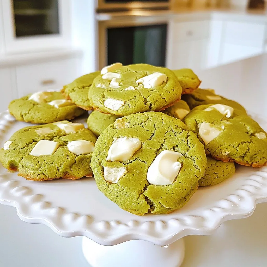 Matcha White Chocolate Cookies köstlicher Genuss