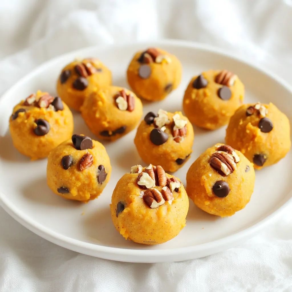 No-Bake Pumpkin Cookie Dough Bites Einfach und Lecker