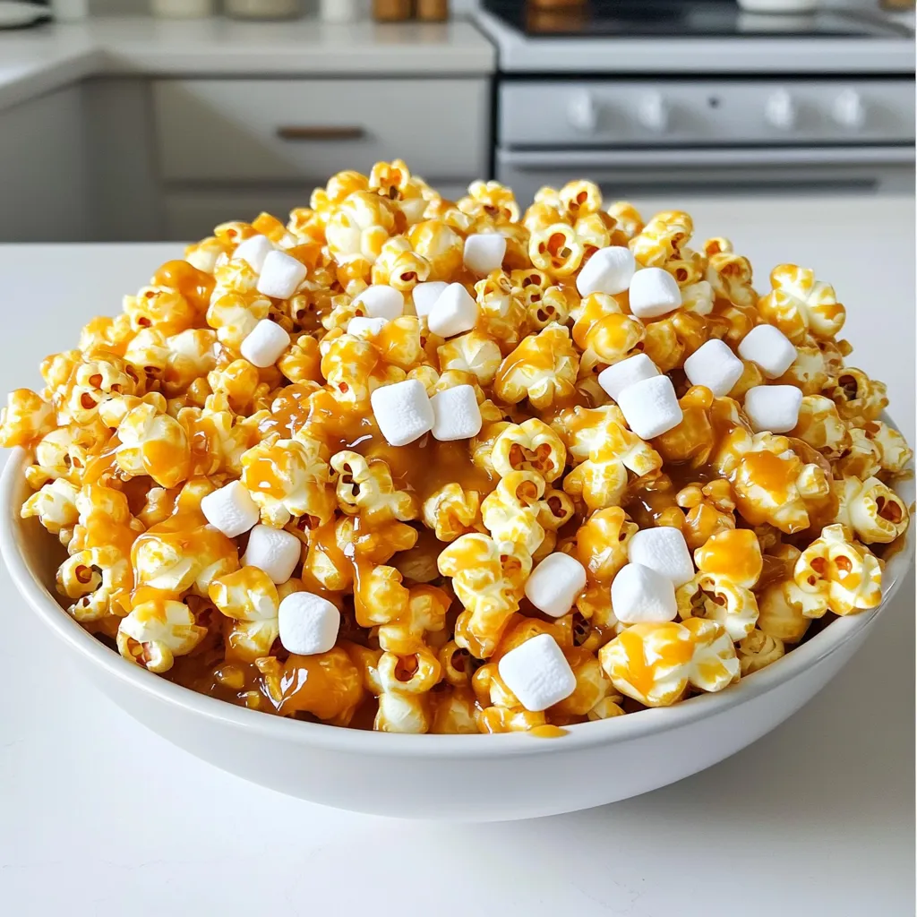 Marshmallow Caramel Corn Leckeres Rezept für Genießer