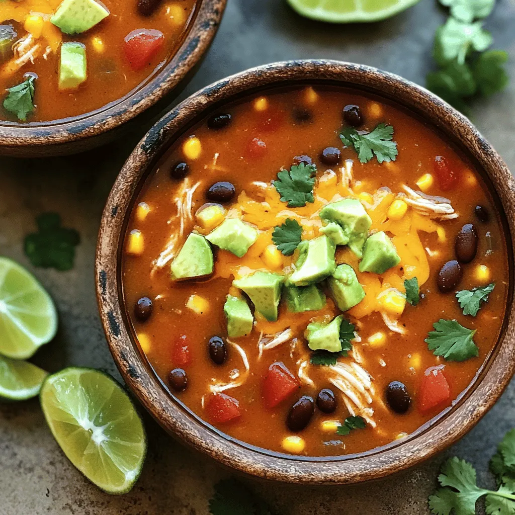 Slow Cooker Chicken Enchilada Soup Wohlfühlgericht
