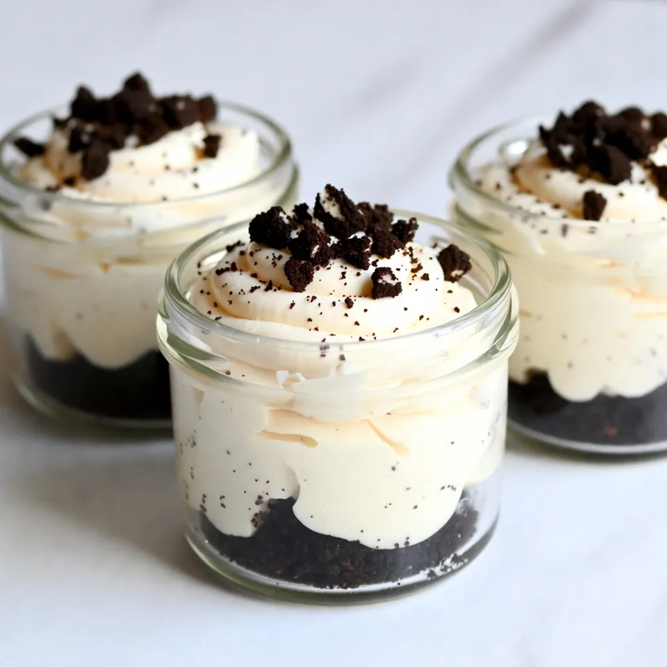 No Bake Oreo Cheesecake Jars Einfaches und Köstliches Dessert