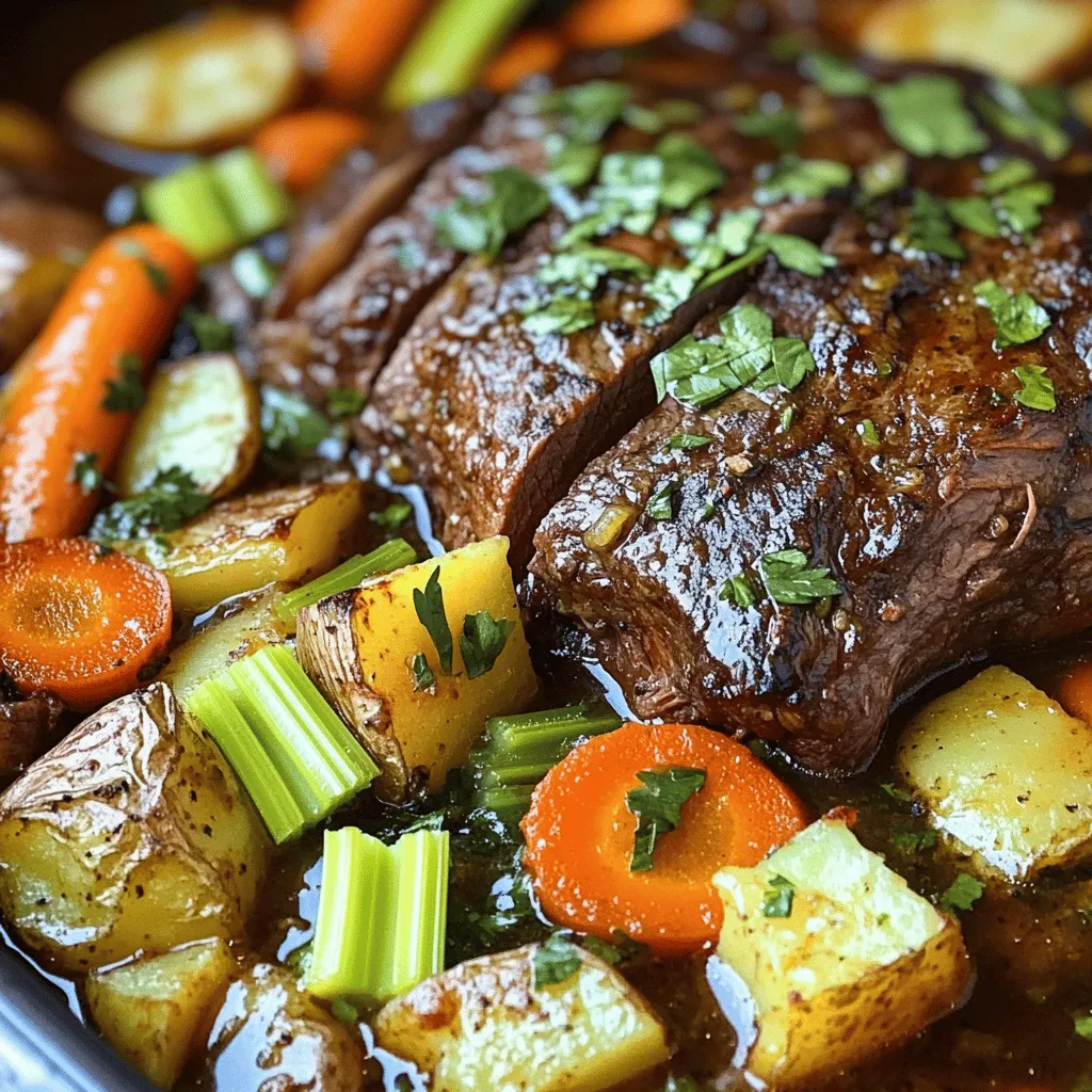 Die Hauptzutaten machen den Topfbraten besonders. Hier sind die wichtigsten Zutaten: