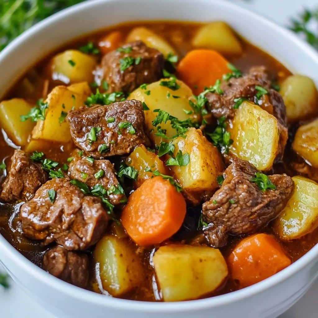 Old-Fashioned Beef Stew Herzhaftes Familienessen