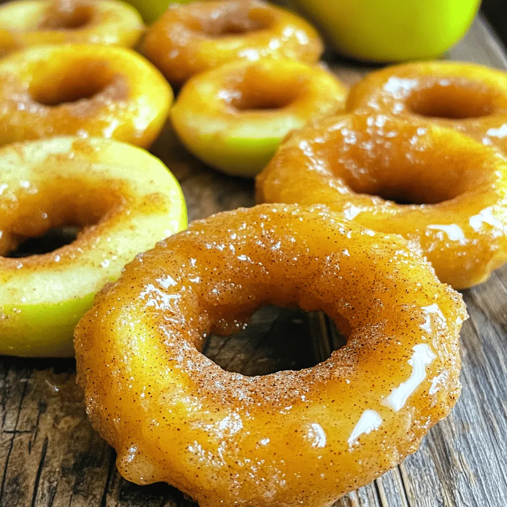Luftfritteuse Zimtzucker-Donutloch-Äpfel einfach und lecker