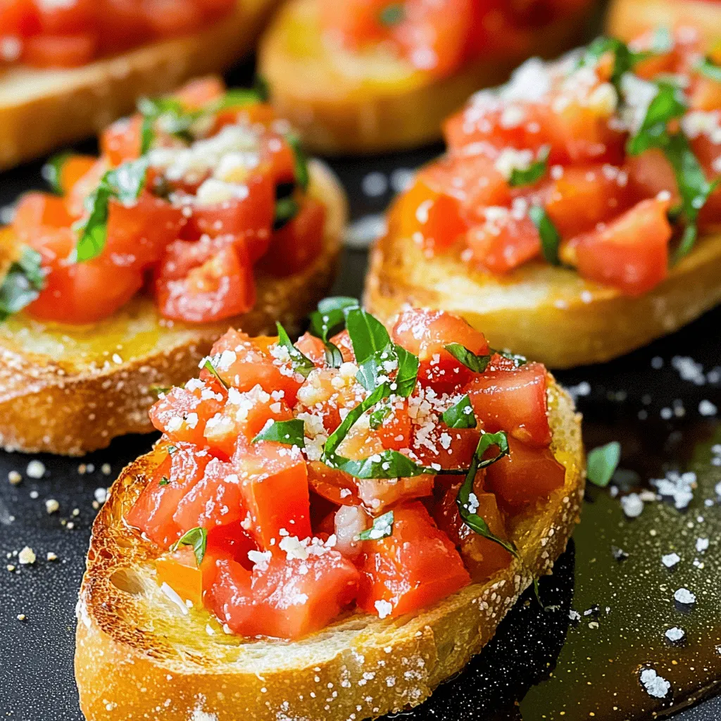 Klassische Tomaten-Basilikum-Bruschetta Lecker genießen