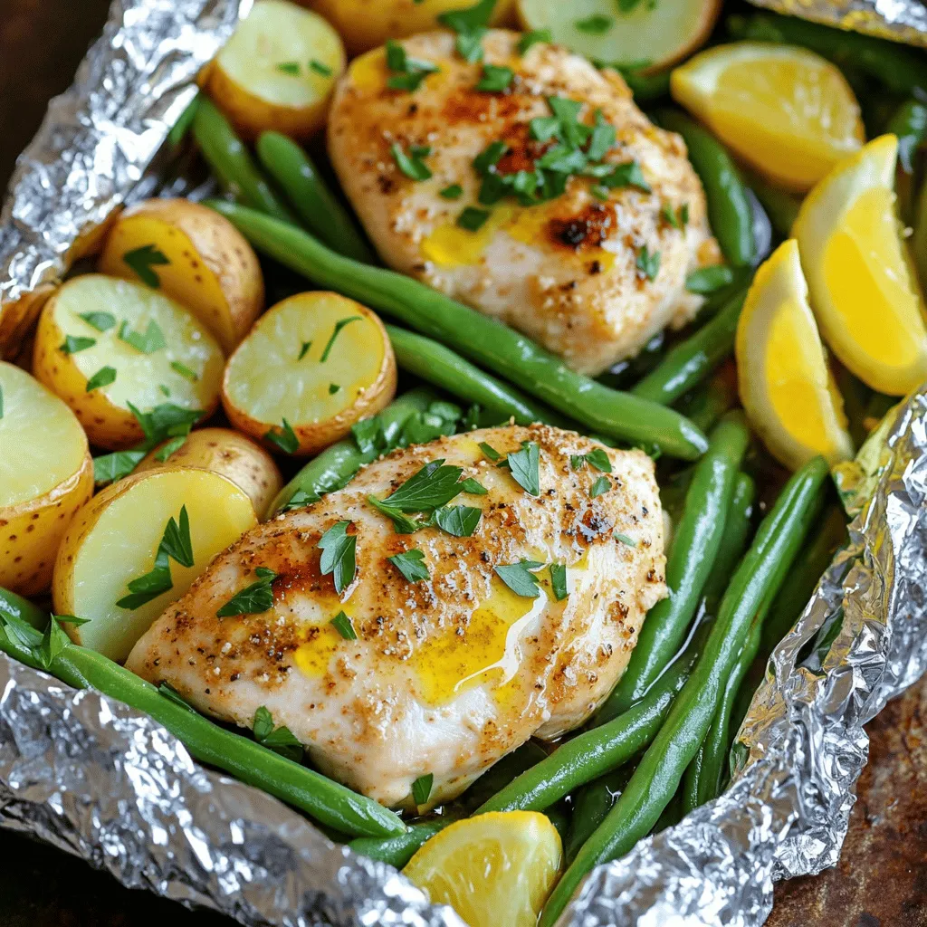 Ranch Chicken Foil Packets Einfaches und schnelles Gericht