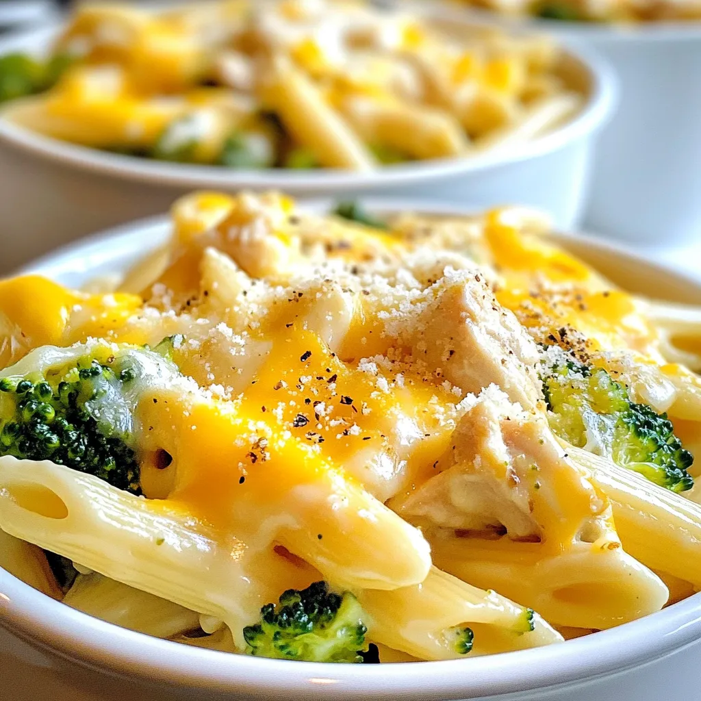 Ranch Chicken Broccoli Pasta Schnelle und einfache Mahlzeit
