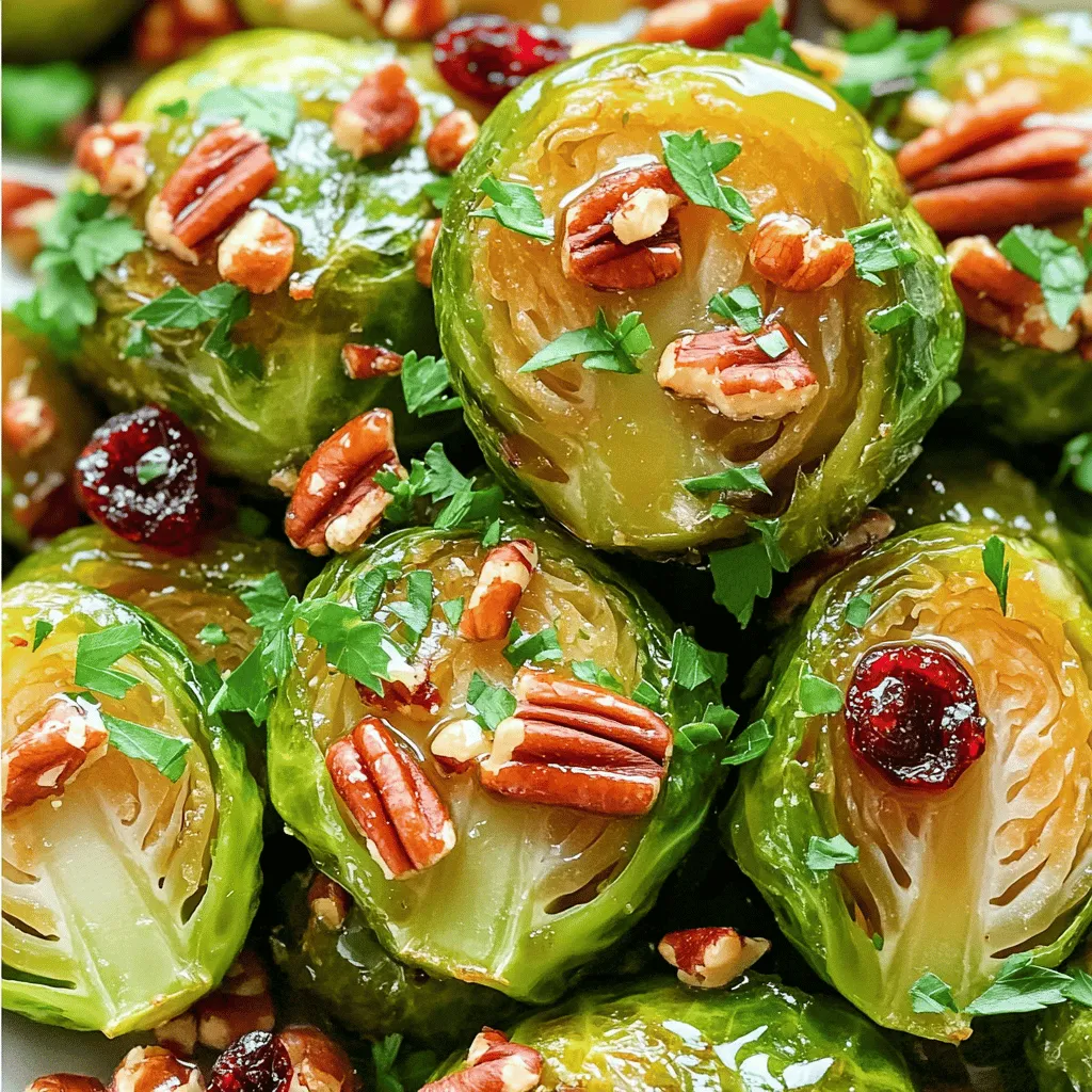 Maple Glazed Brussels Sprouts Einfaches und Leckeres Gericht