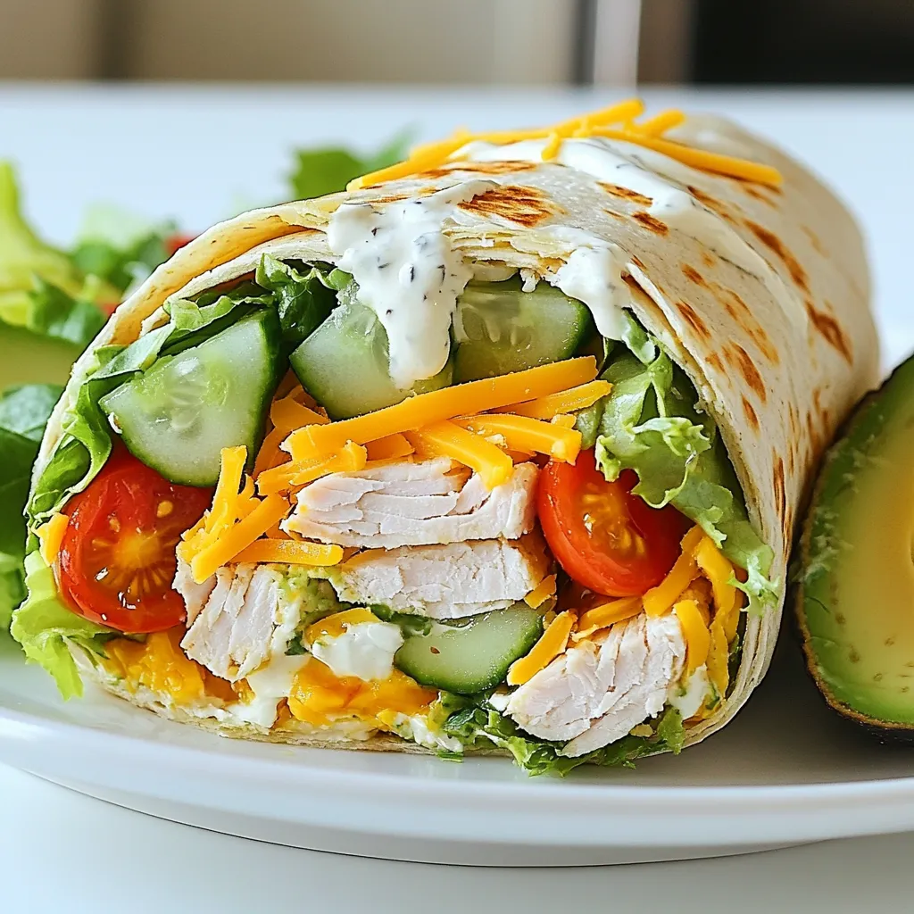 Minute Turkey Ranch Wrap Schnelle und schmackhafte Idee