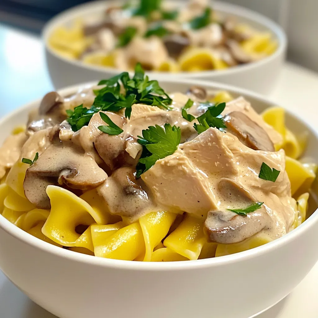 Creamy Turkey Stroganoff Schnelle und leckere Mahlzeit
