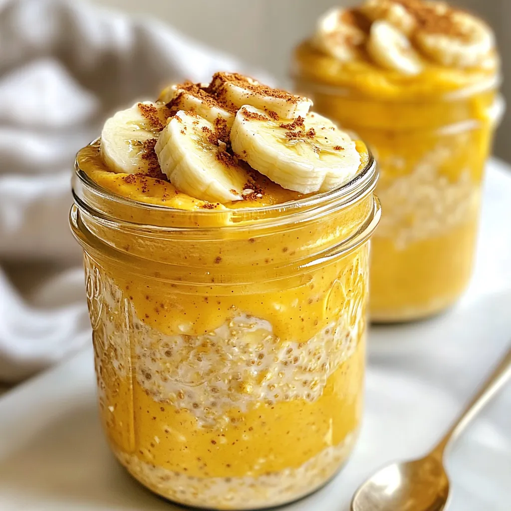 Kürbisgewürz Overnight Oats Reichhaltiges Frühstücksrezept