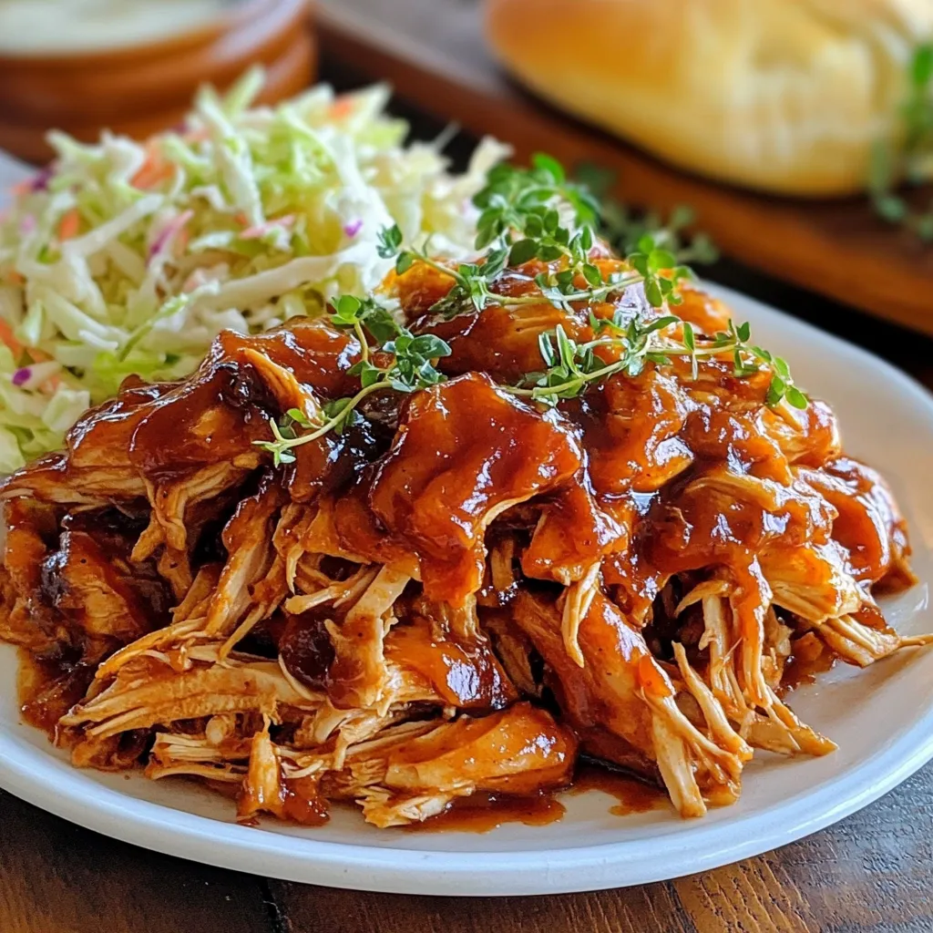 Einfaches Pulled Chicken Schnelles und Köstliches Rezept