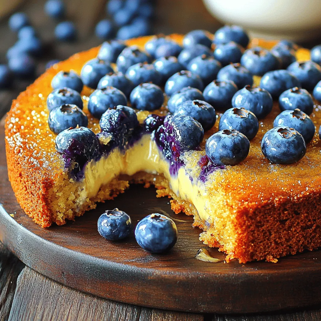 Blaubeer-Upside-Down-Kuchen Lecker und Einfach Rezept
