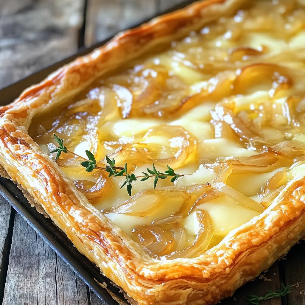 Karamellisierte Zwiebel Gruyere Tarte Köstliches Rezept