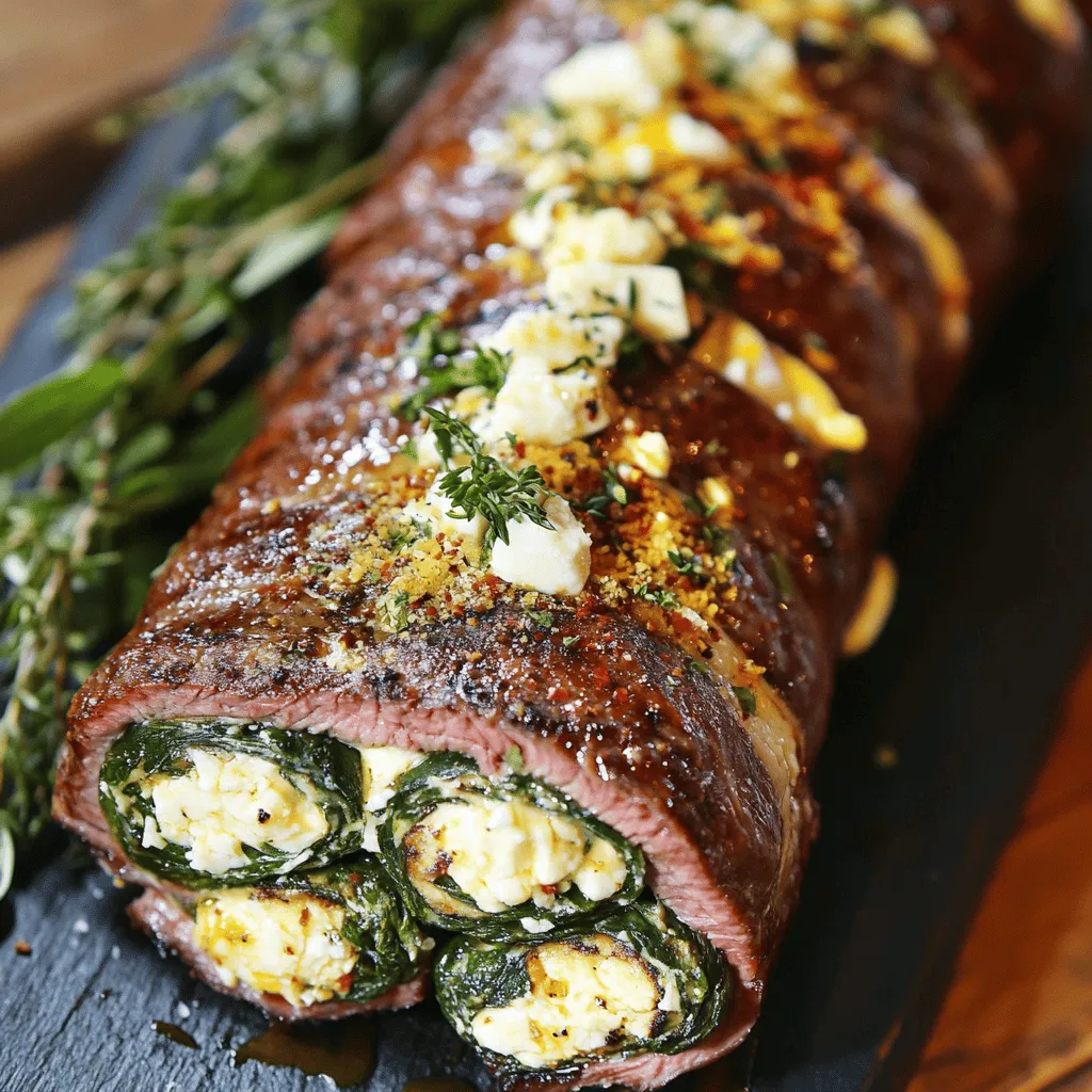 Gefülltes Flanksteak Saftig und Einfach Zubereiten