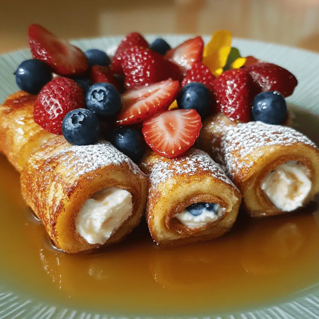 French Toast Roll-Ups ein leckerer Frühstücksgenuss