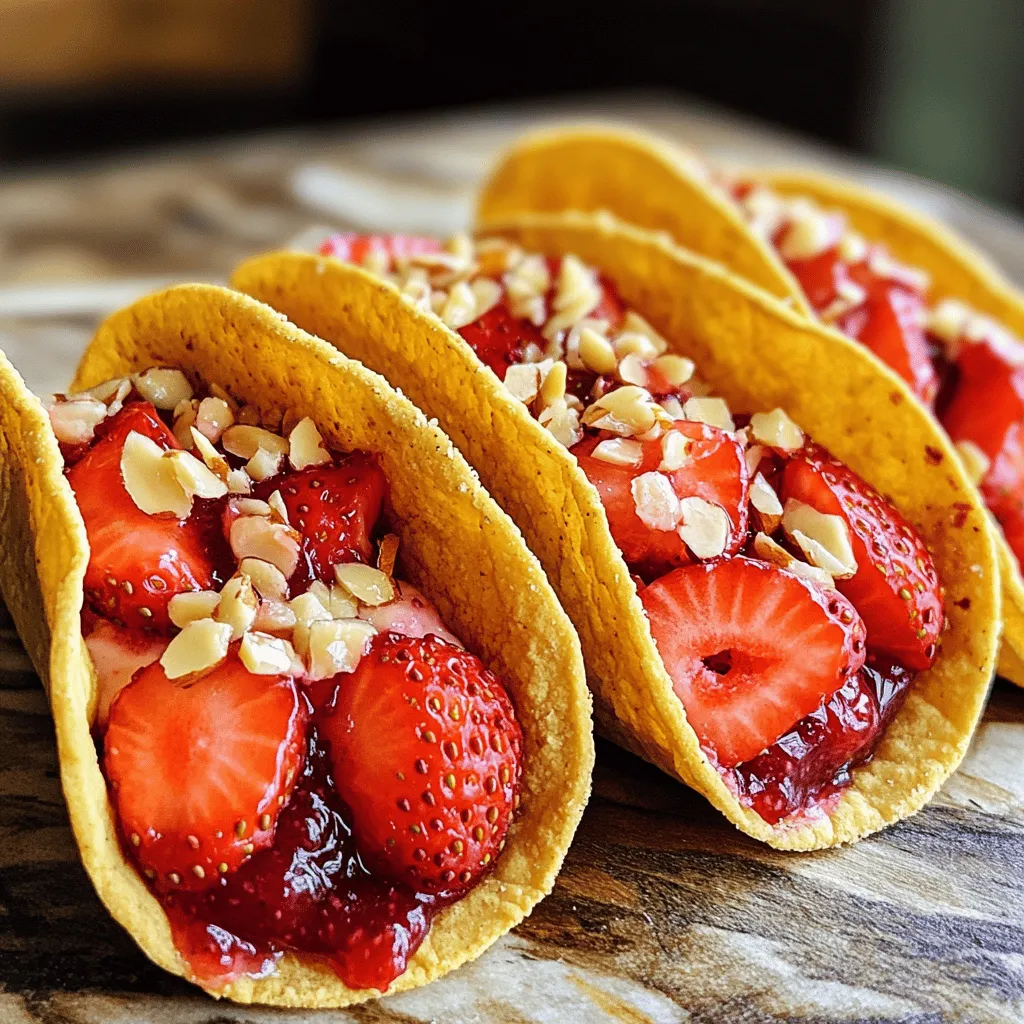 Strawberry Crunch Cheesecake Tacos Lecker und Einfach