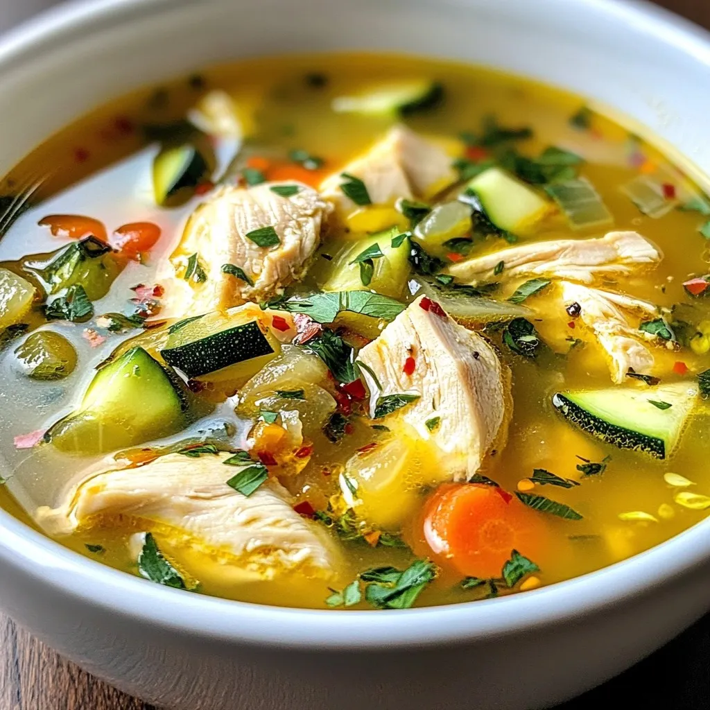 Sicilian Chicken Soup Herzhaft und Nahrhaft Genießen