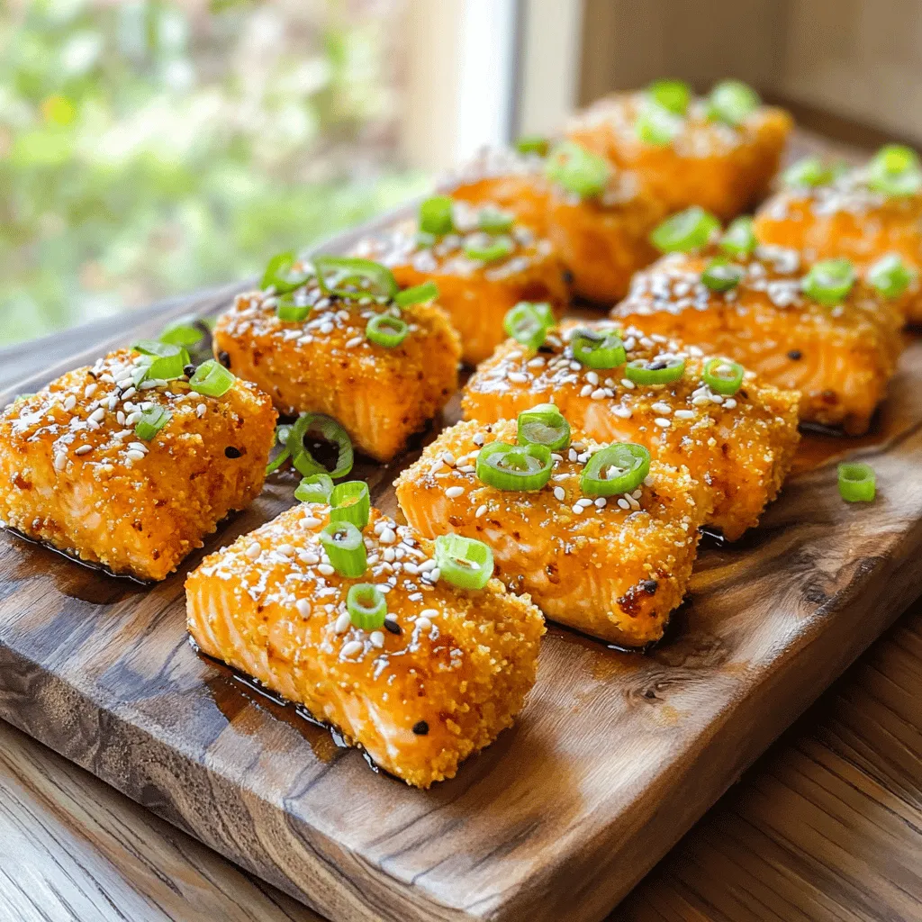 Knusprige Honig-Knoblauch-Lachs-Happen lecker genießen