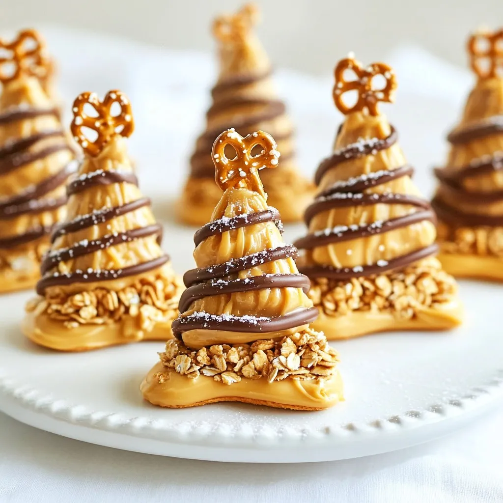 Gesalzene Erdnussbutter Weihnachtsbäume Einfach Zubereiten