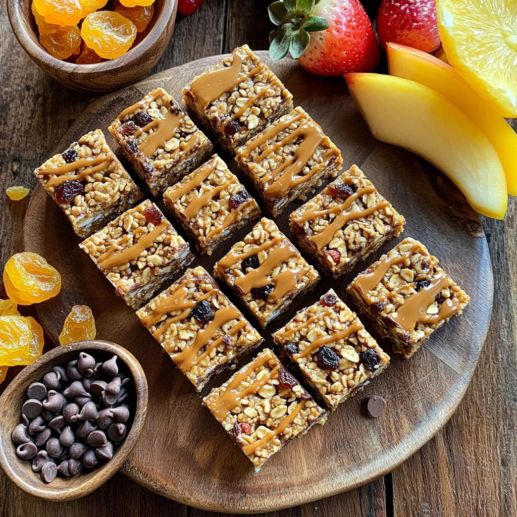 No-Bake Peanut Butter Granola Bars Einfache Rezeptideen