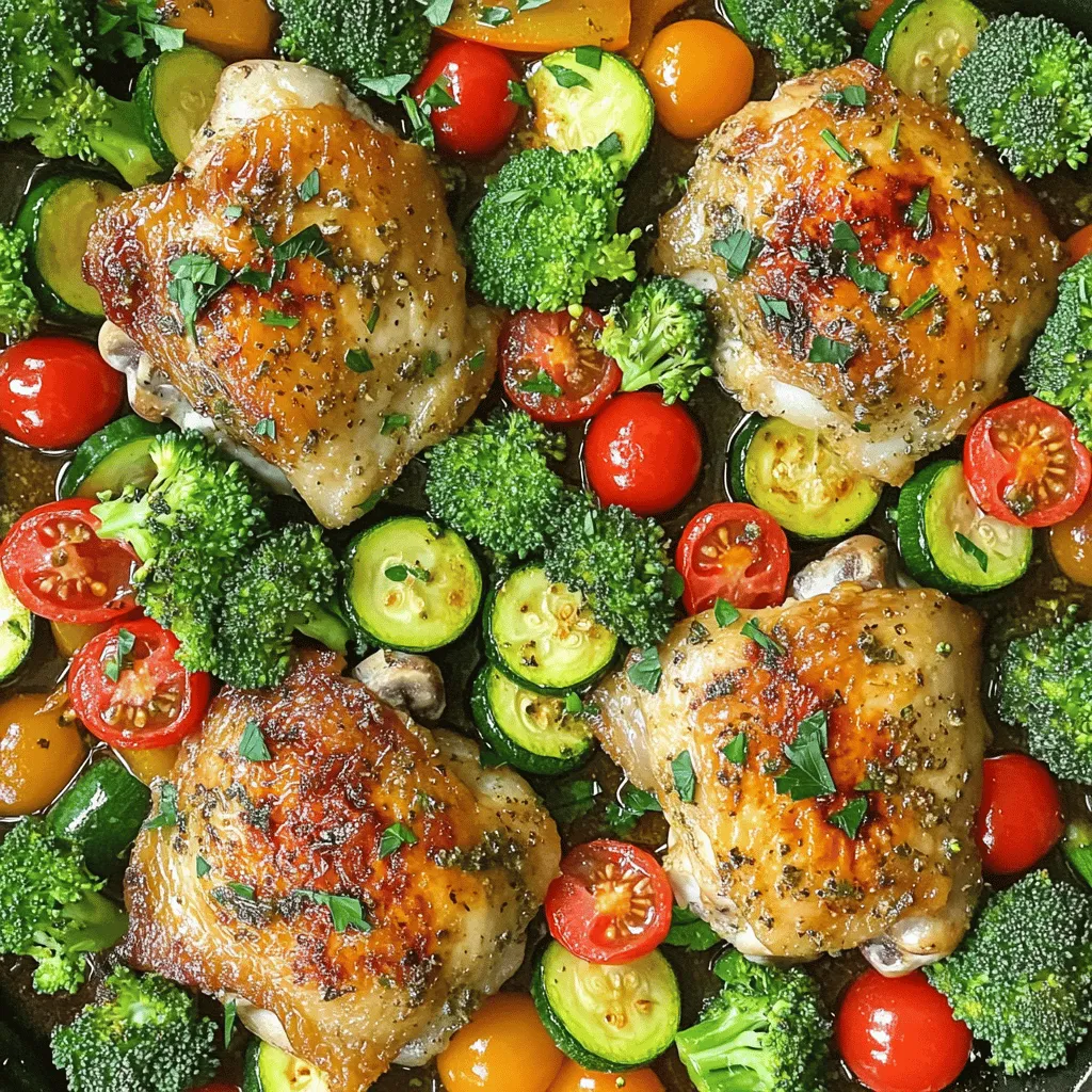 Köstliches Sheet Pan Garlic Herb Chicken Veggies Rezept