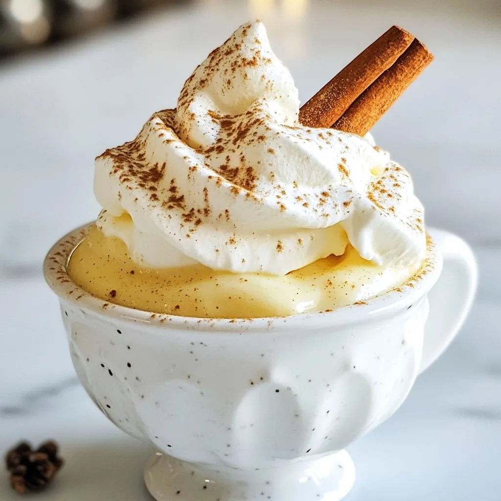 Eggnog Punch Cocktail Einfache und köstliche Mischung