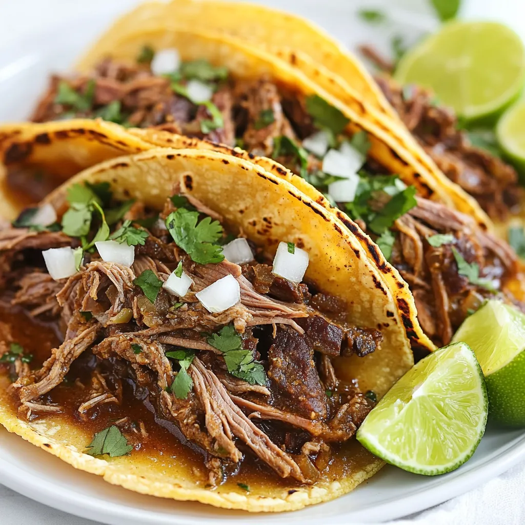 Saftige Birria Tacos mit würziger Füllung