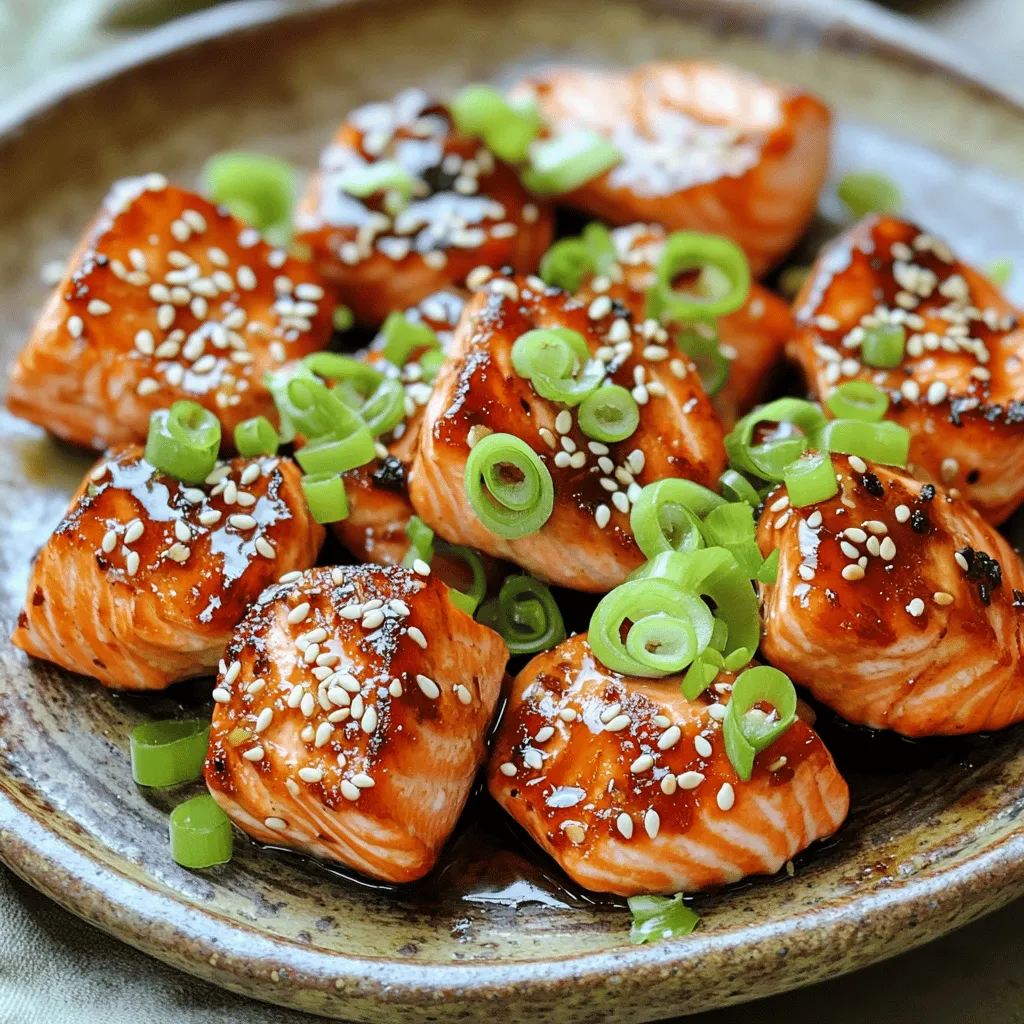 Air Fryer Teriyaki Salmon Bites Einfach und Lecker