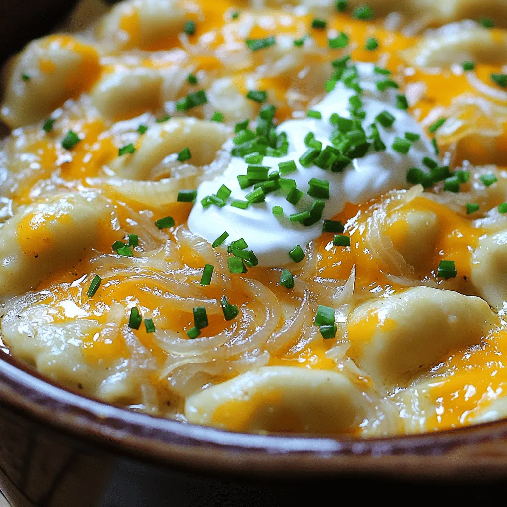 Um Crockpot Pierogi Casserole zuzubereiten, benötigen Sie folgende Zutaten: