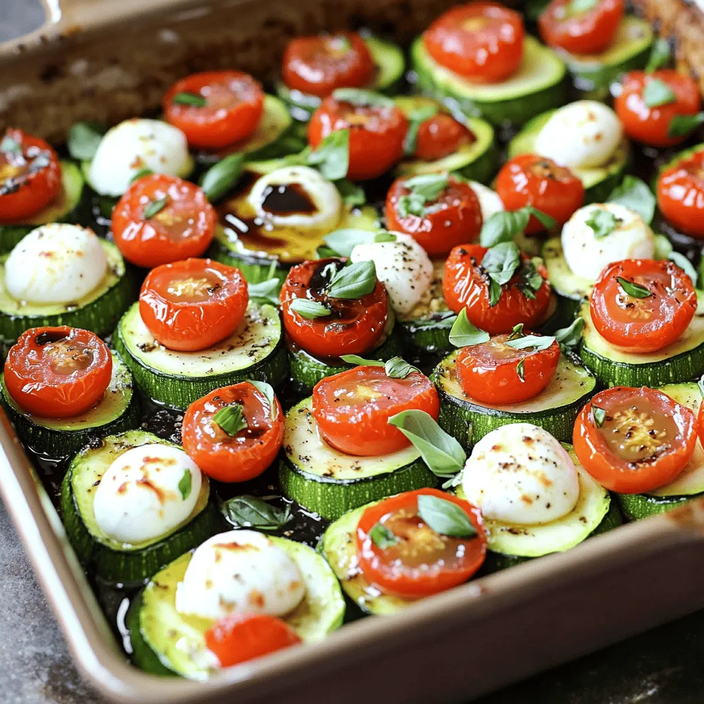 Einfacher Caprese Zucchini Auflauf Lecker und Schnell