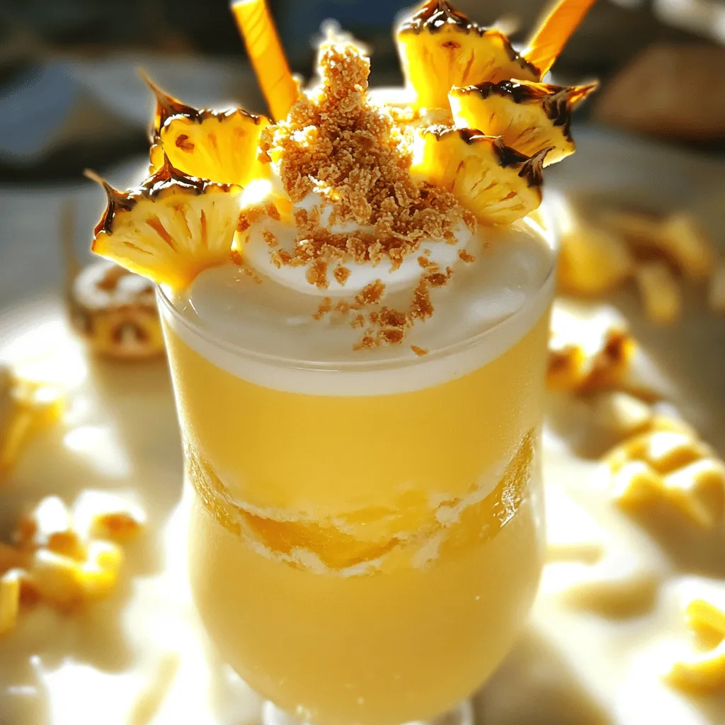 Leckere Pina Colada Milchshakes Rezept für den Genuss