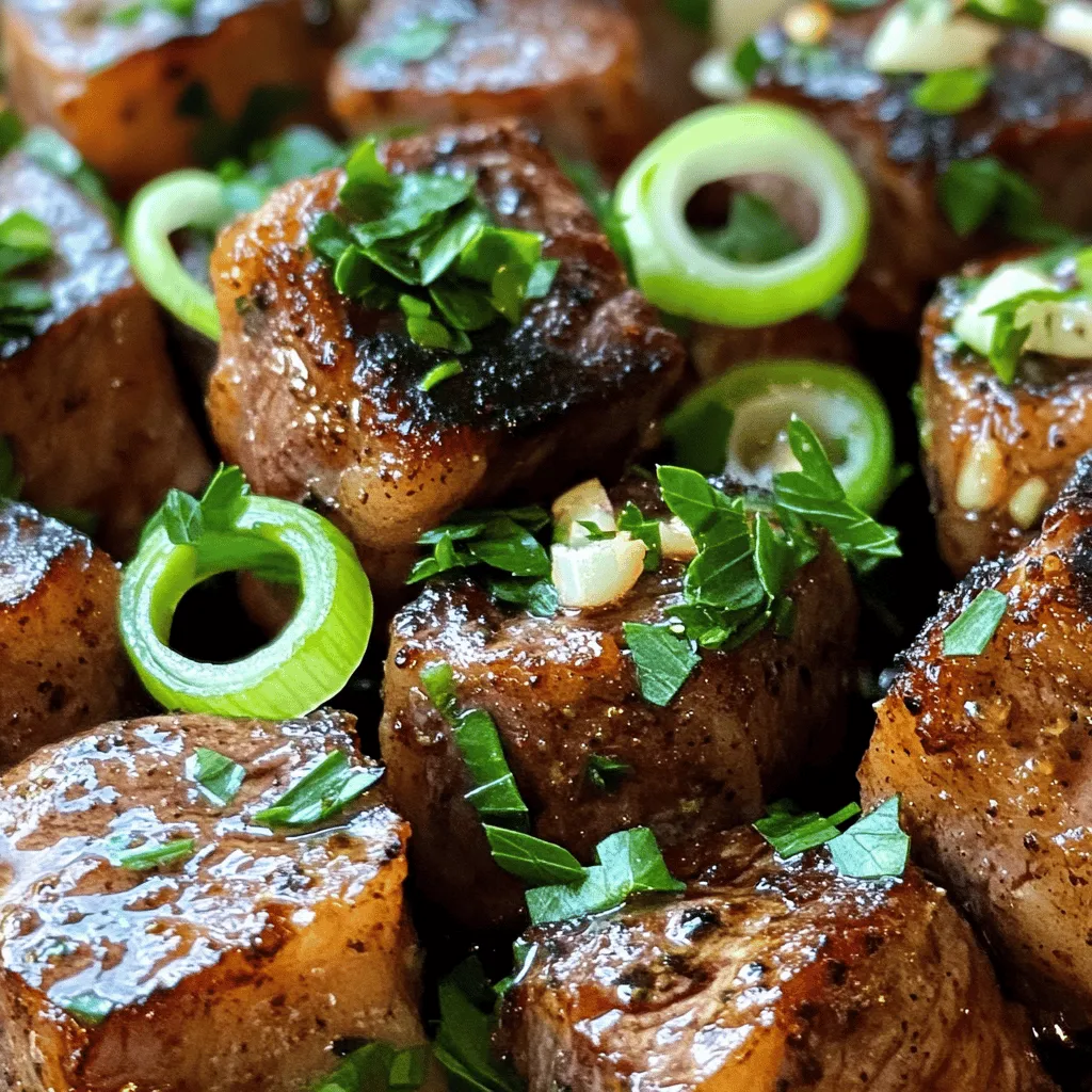 Für die Cajun Knoblauchbutter Steakbissen brauchst du einige Hauptzutaten. Diese machen das Gericht einfach und lecker. Hier sind die Zutaten, die du benötigst: