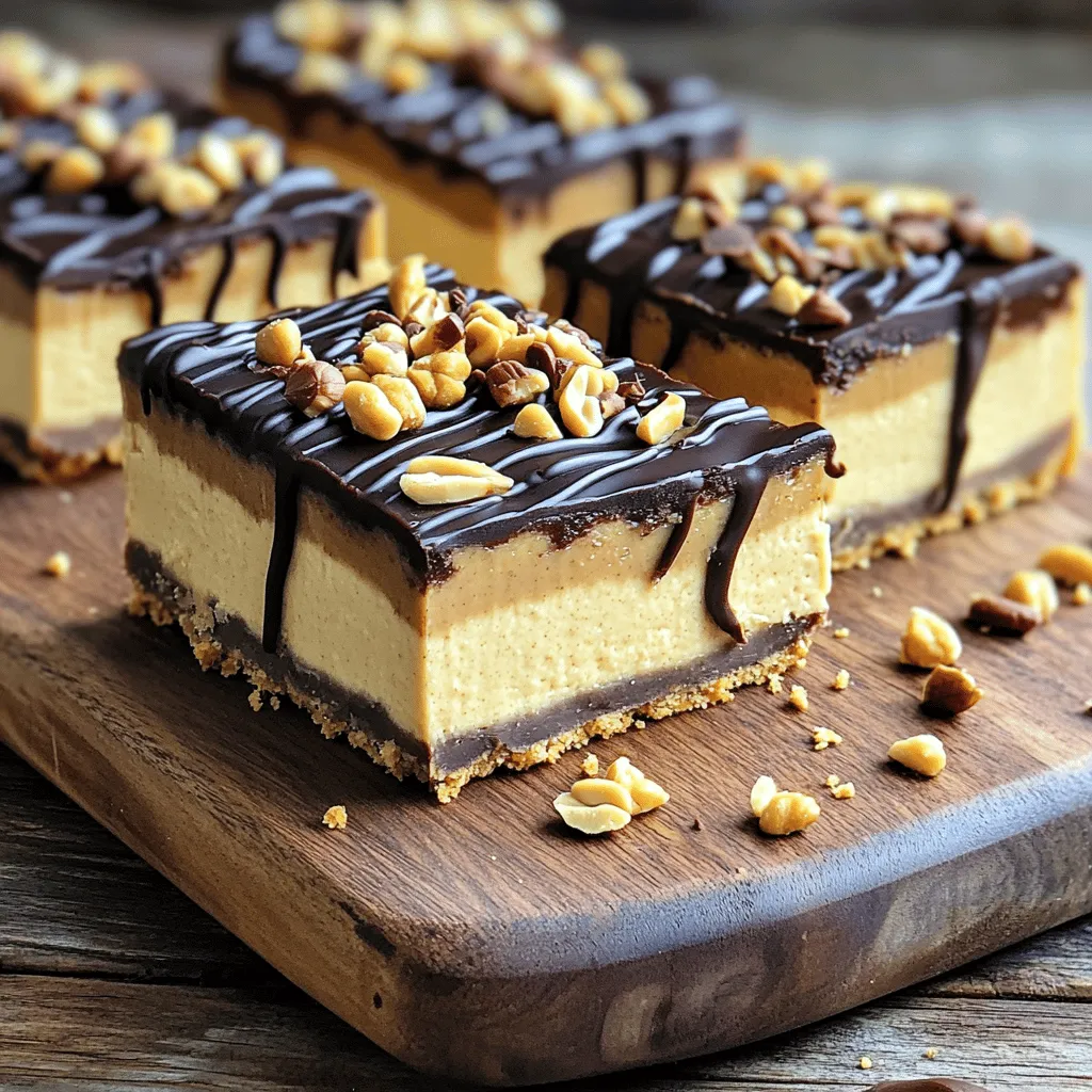 No-Bake Buckeye Cheesecake Bars Lecker und Einfach