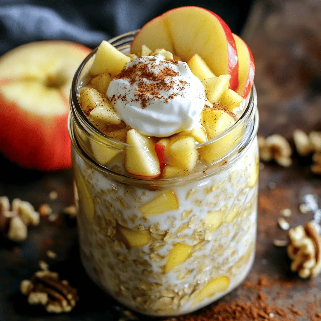 Apple Pie Overnight Oats Einfache und leckere Idee