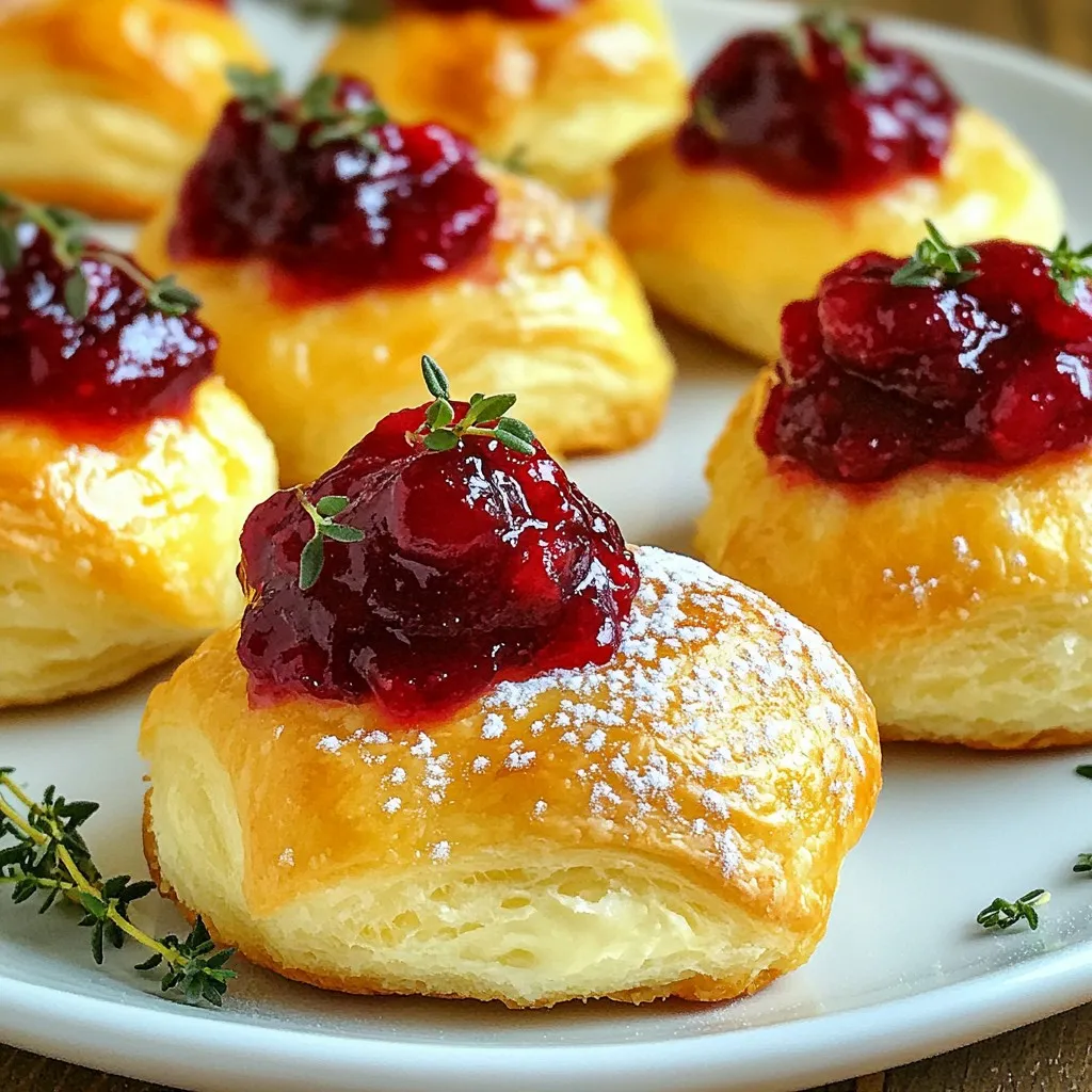Cranberry Cream Cheese Crescent Bites Einfach und Lecker