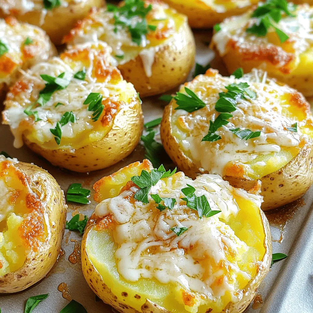 Garlic Parmesan Smashed Potatoes Einfaches Rezept