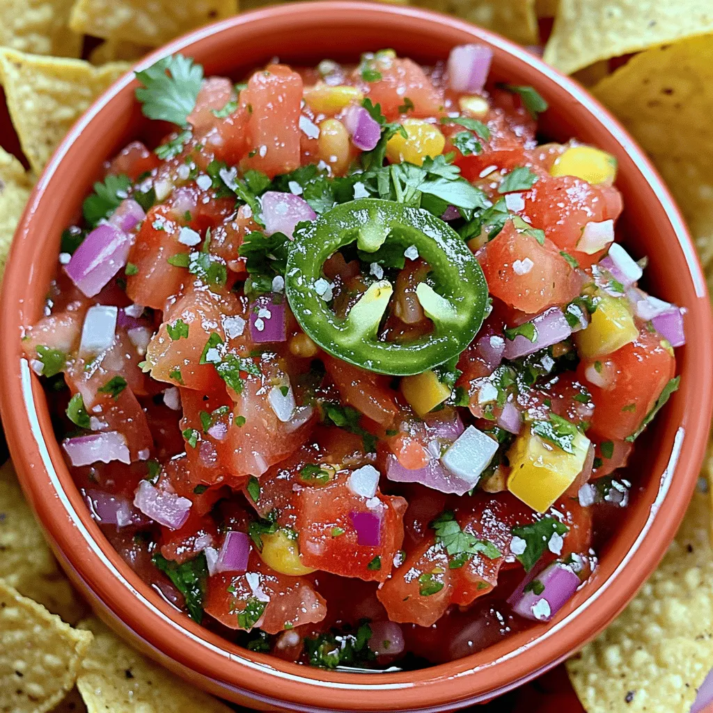 Frische Garten Salsa Einfaches und Leckeres Rezept