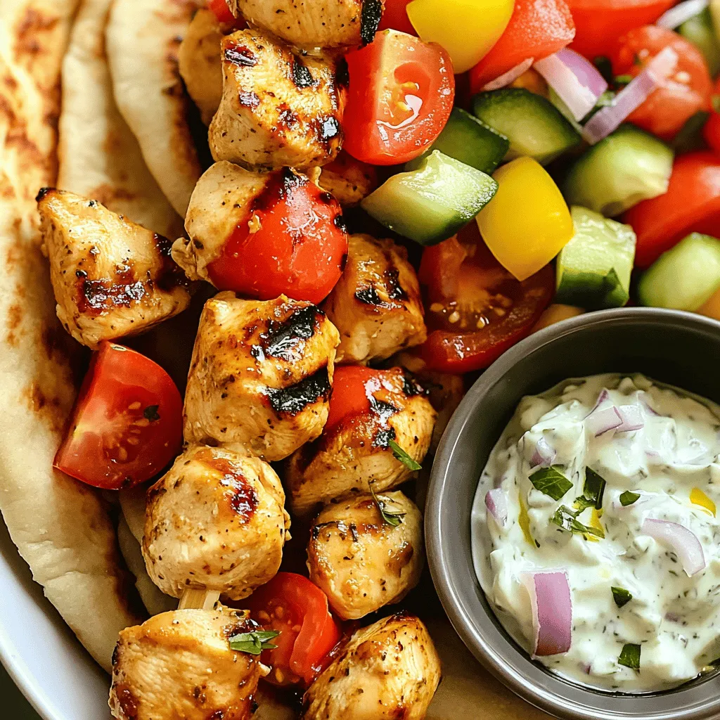 Easy Greek Chicken Souvlaki Schnelles und Leckeres Rezept