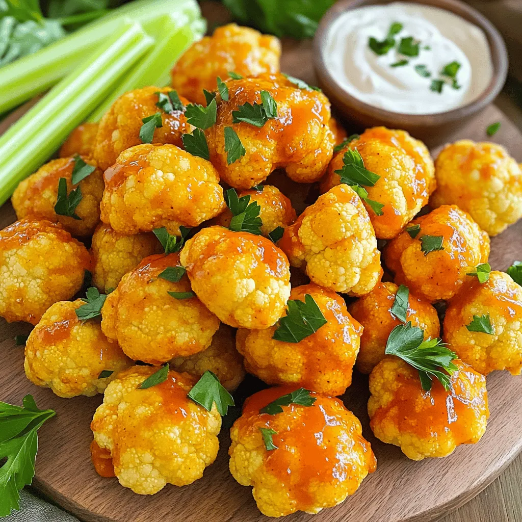 Buffalo Cauliflower Bites Knusprig und Lecker Genießen