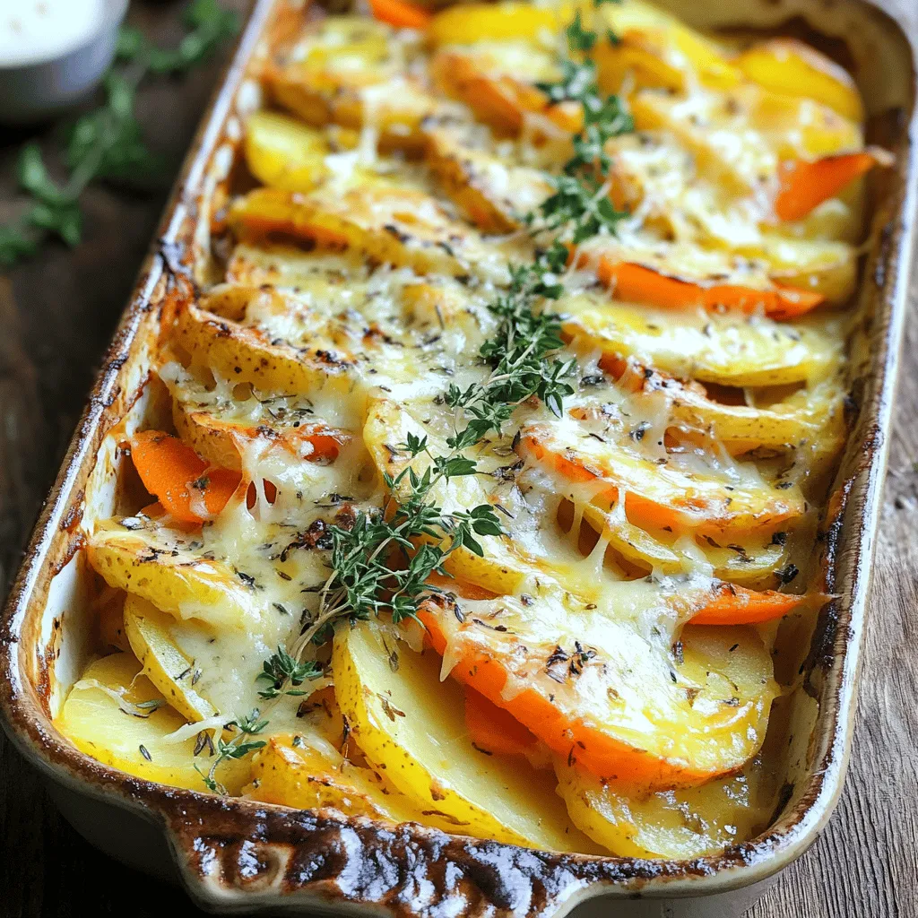 Cheesy Root Vegetable Gratin Einfaches und Köstliches Gericht