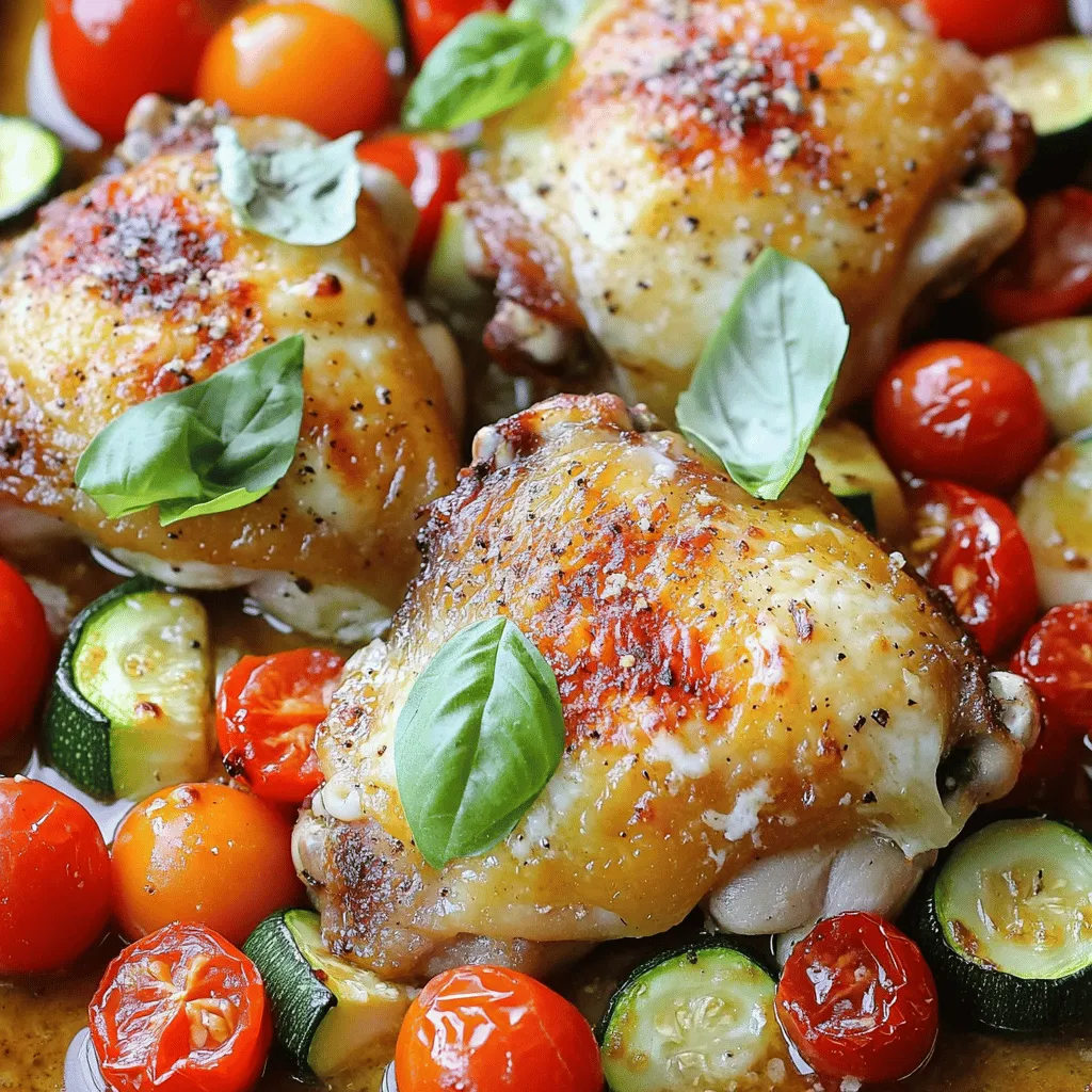 Italienisches gebackenes Hühnchen leckeres Rezept