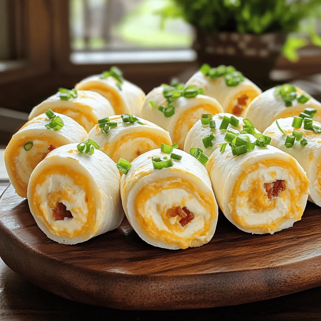 Bacon Cheddar Ranch Pinwheels Einfacher Party-Snack