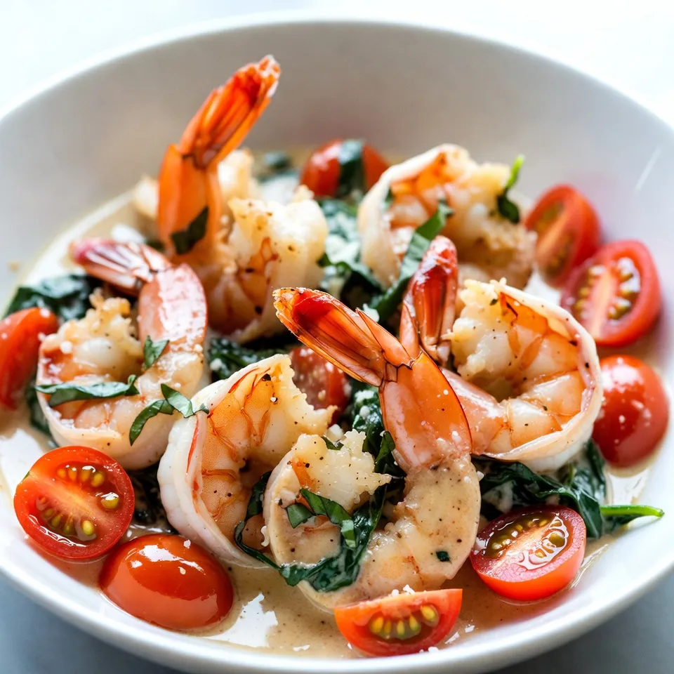 One Pan Tuscan Garlic Shrimp Schnelles und einfaches Gericht