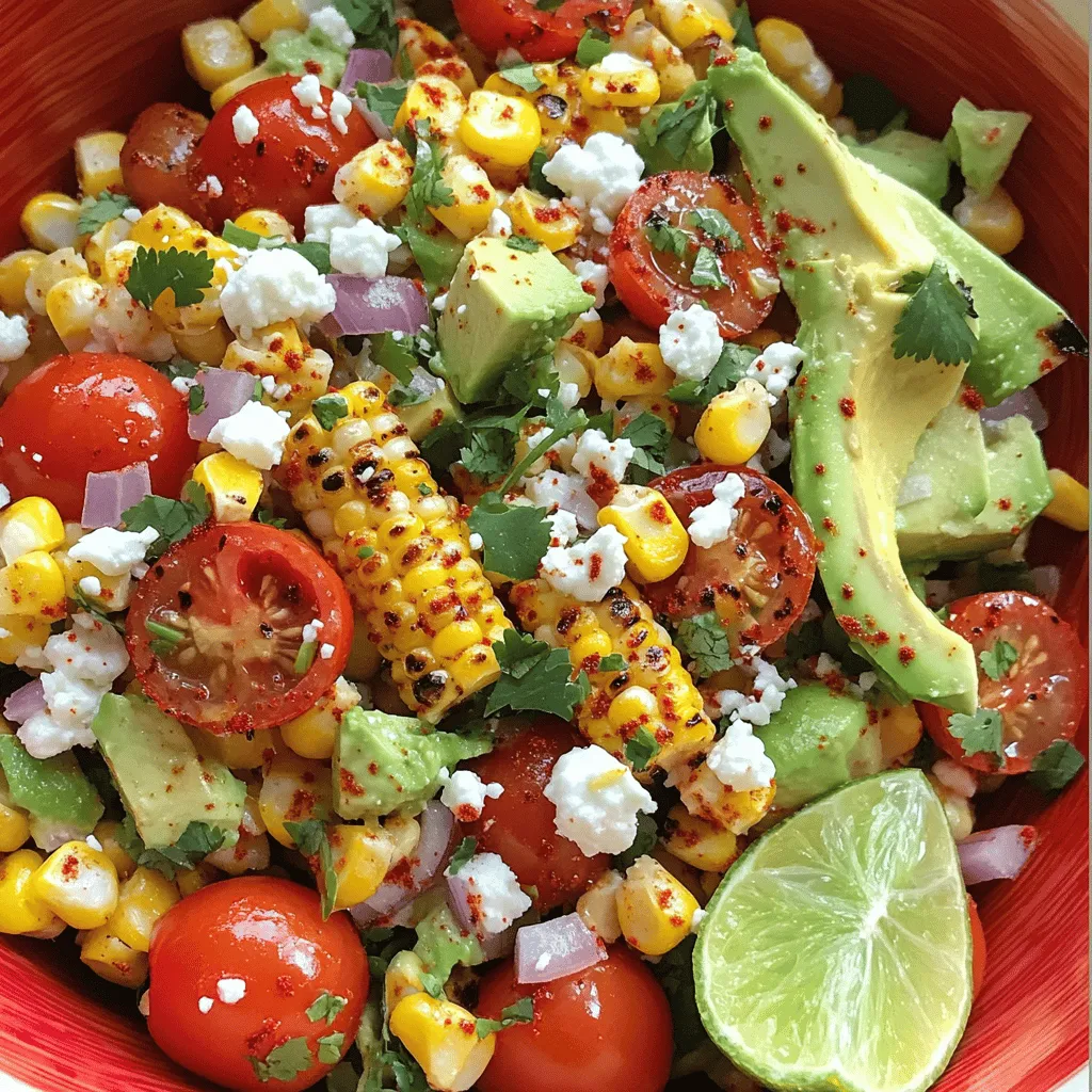 Mexican Street Corn Salad Kraftvoll Frisch Genießen