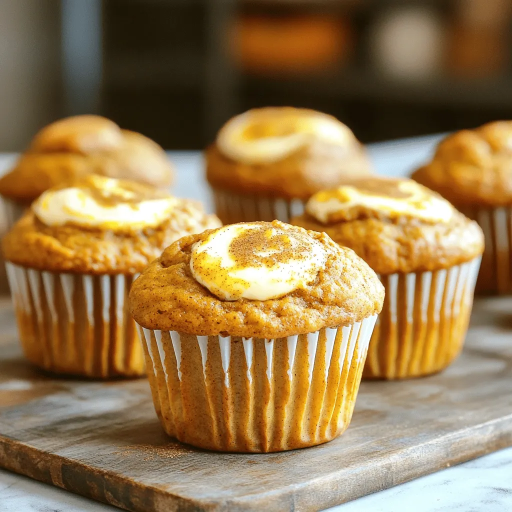 Kürbis Frischkäse Muffins köstlich und einfach backen
