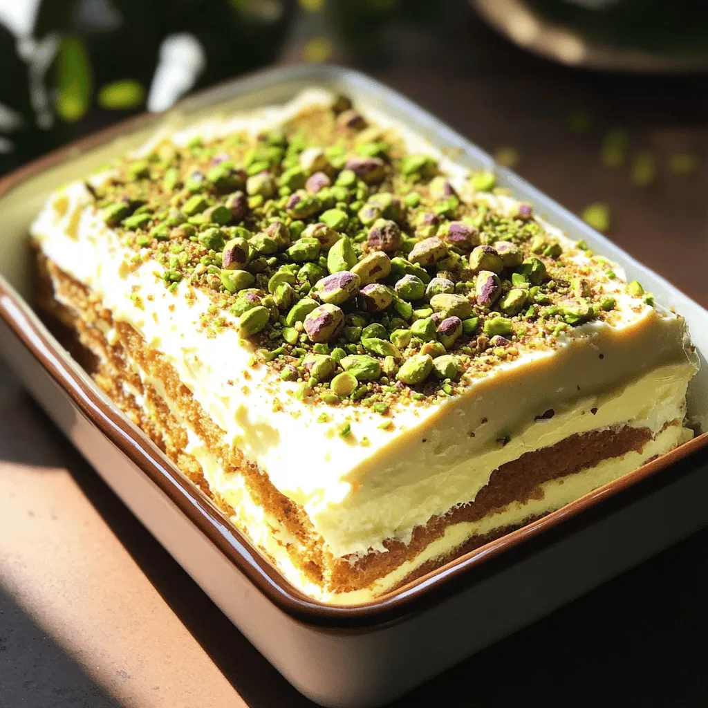 Pistazien-Tiramisu köstlicher Genuss für jeden Anlass