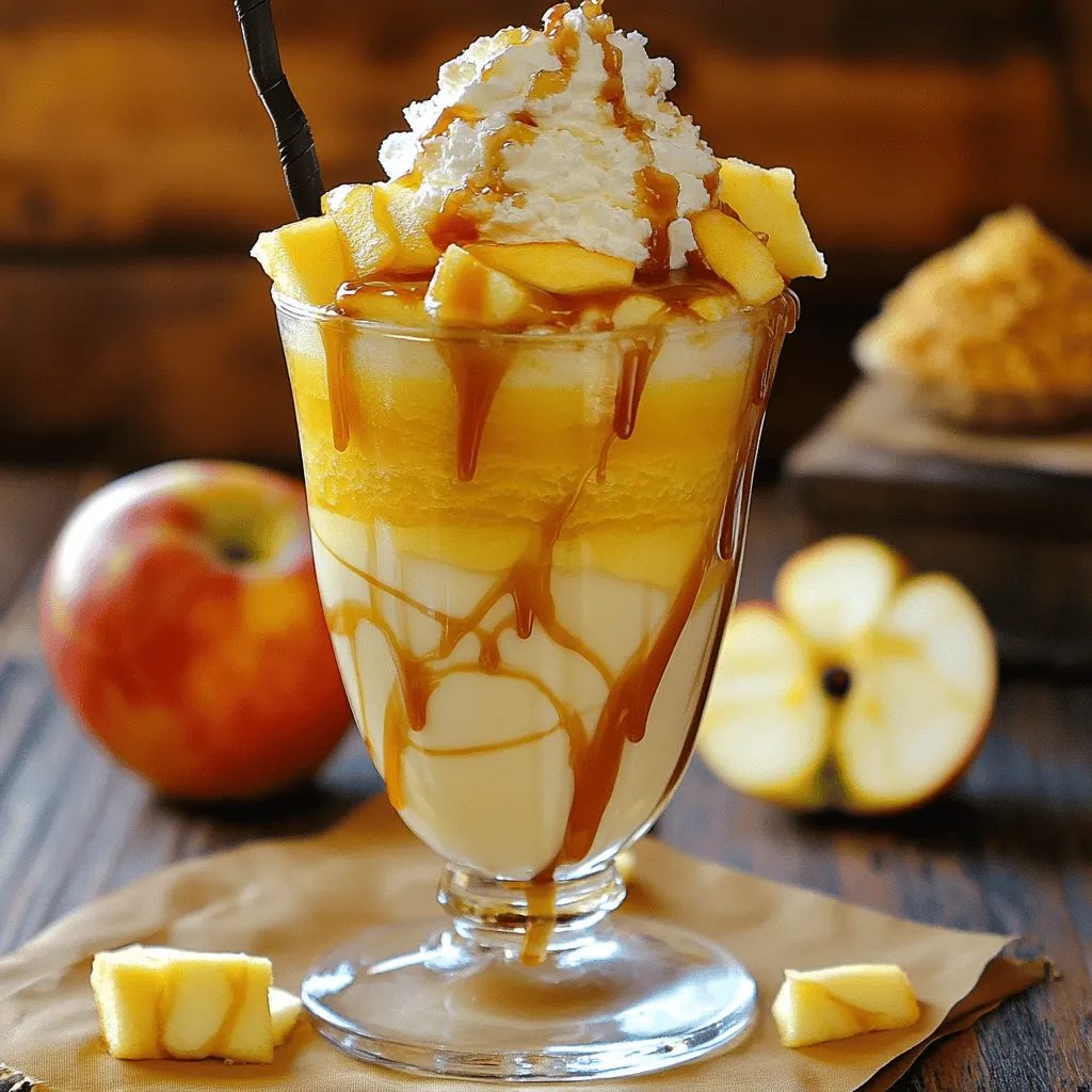 Karamell Apfel Pie Milchshake Rezept für Genuss