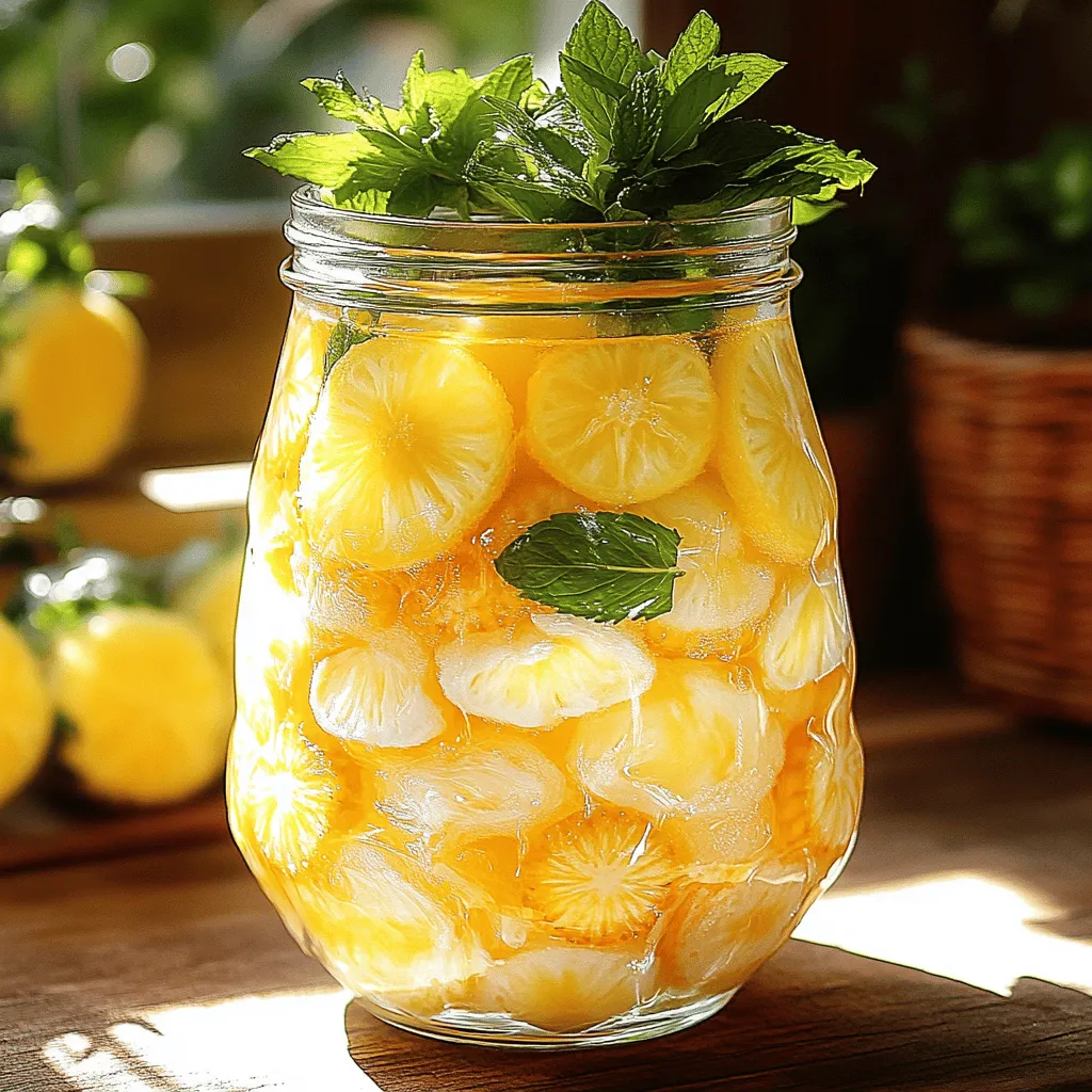 Erfrischender Zitronen-Ananas-Eistee Rezept genießen